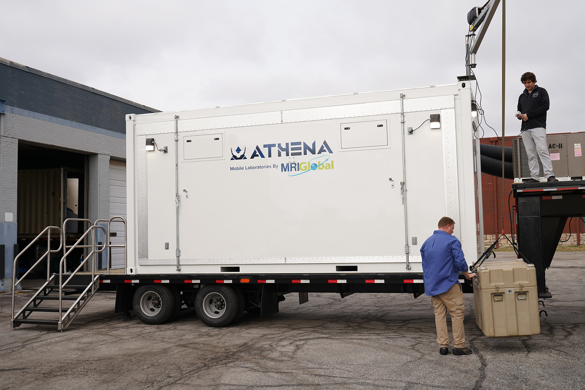 Athena mobile lab on trailer