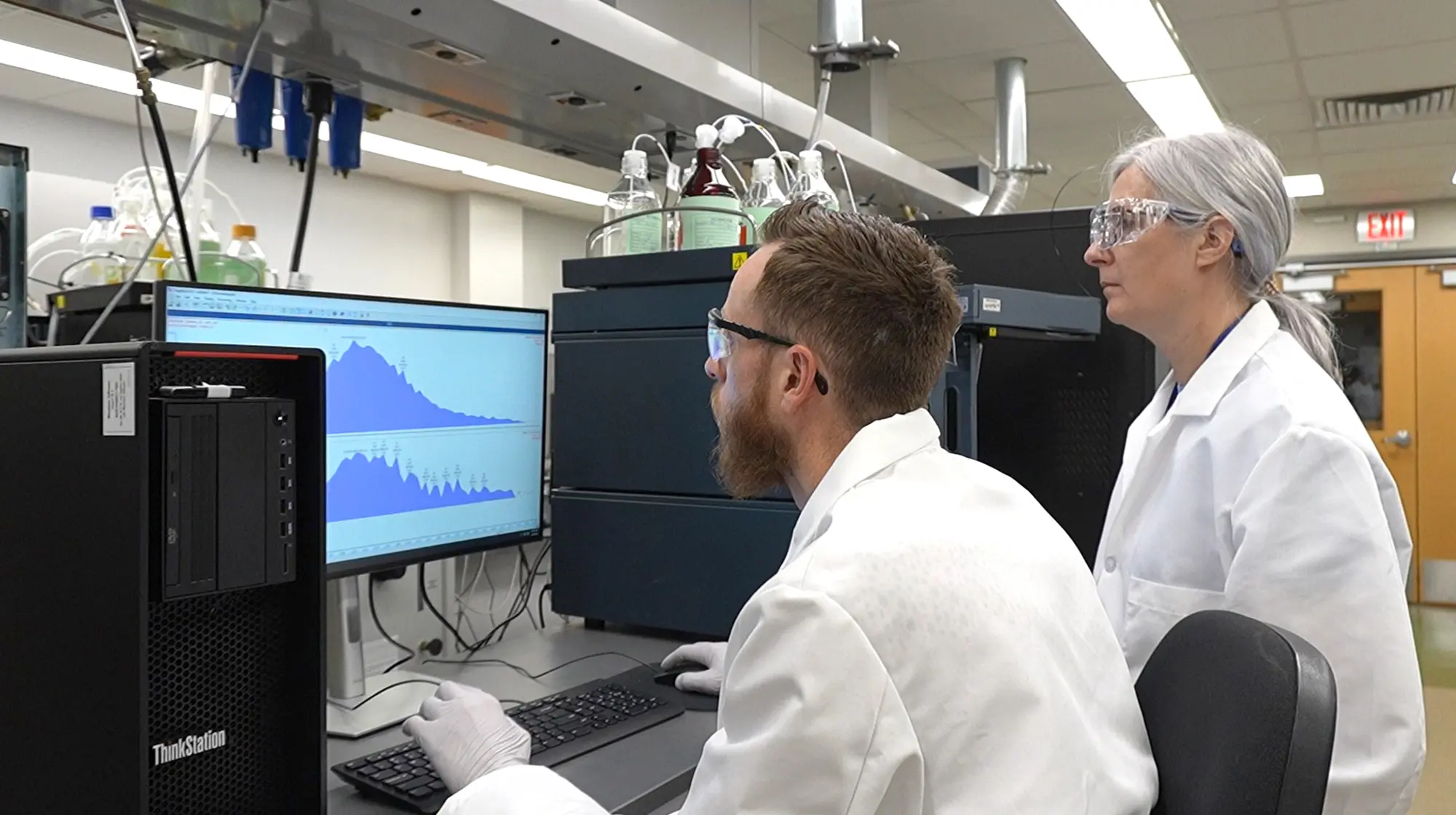 Scientist working in laboratory