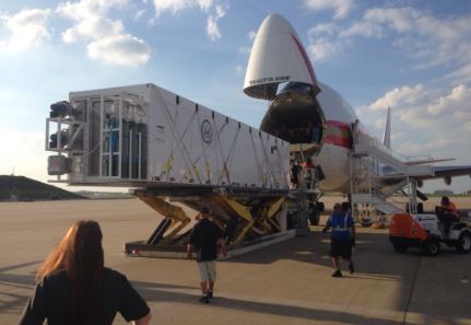 Coronavirus evacuees return safely to US via innovative MRIGlobal designed biocontainment system loading