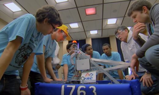 MRIGlobal Volunteers with FIRST Robotics Team from Paseo High School