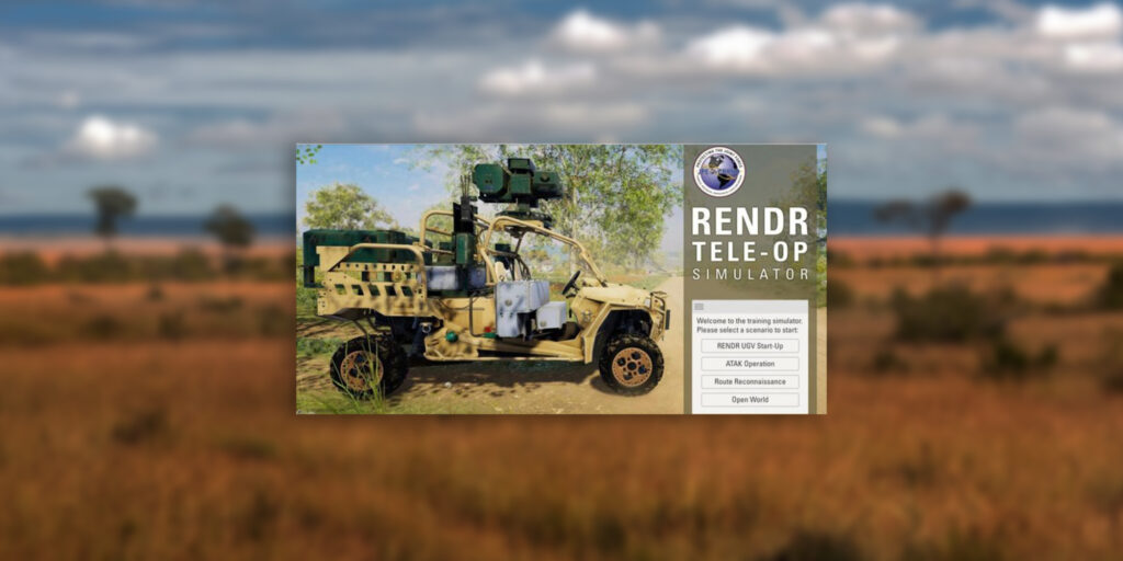 Virtual Reality Training to Support an Unmanned Ground Vehicle